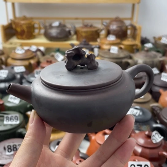 口盖鼓包紫砂微瑕150
