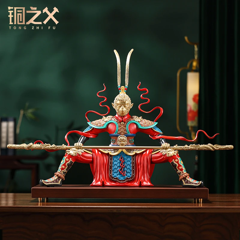 铜之父【一夫当关】齐天大圣家居摆件办公室玄关商务礼品开业送礼