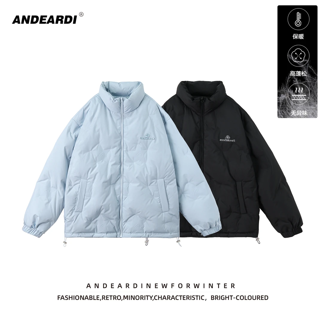 ANDEARDI压花设计感时尚羽绒服冬季新款情侣外套上衣
