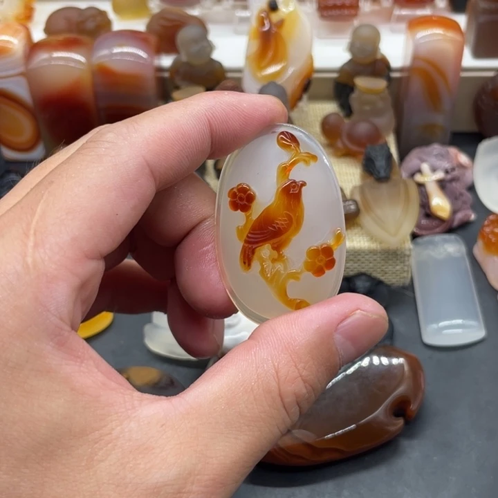 阳***光玛瑙/玉髓合金颈饰