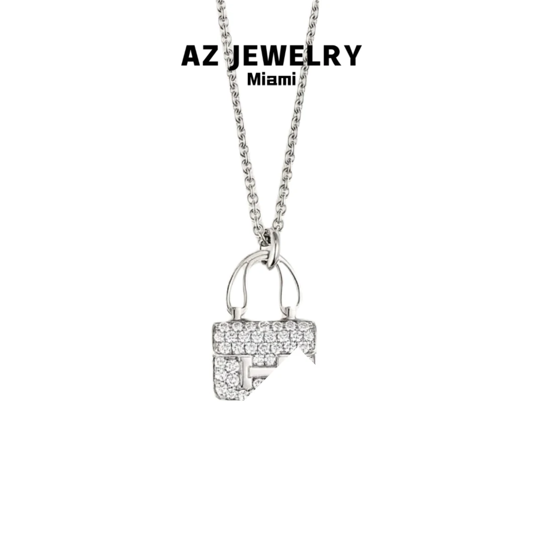 ANNA ZUCKERMAN 坠链均925银合成锆石 时尚百搭礼物包包吊坠P0310