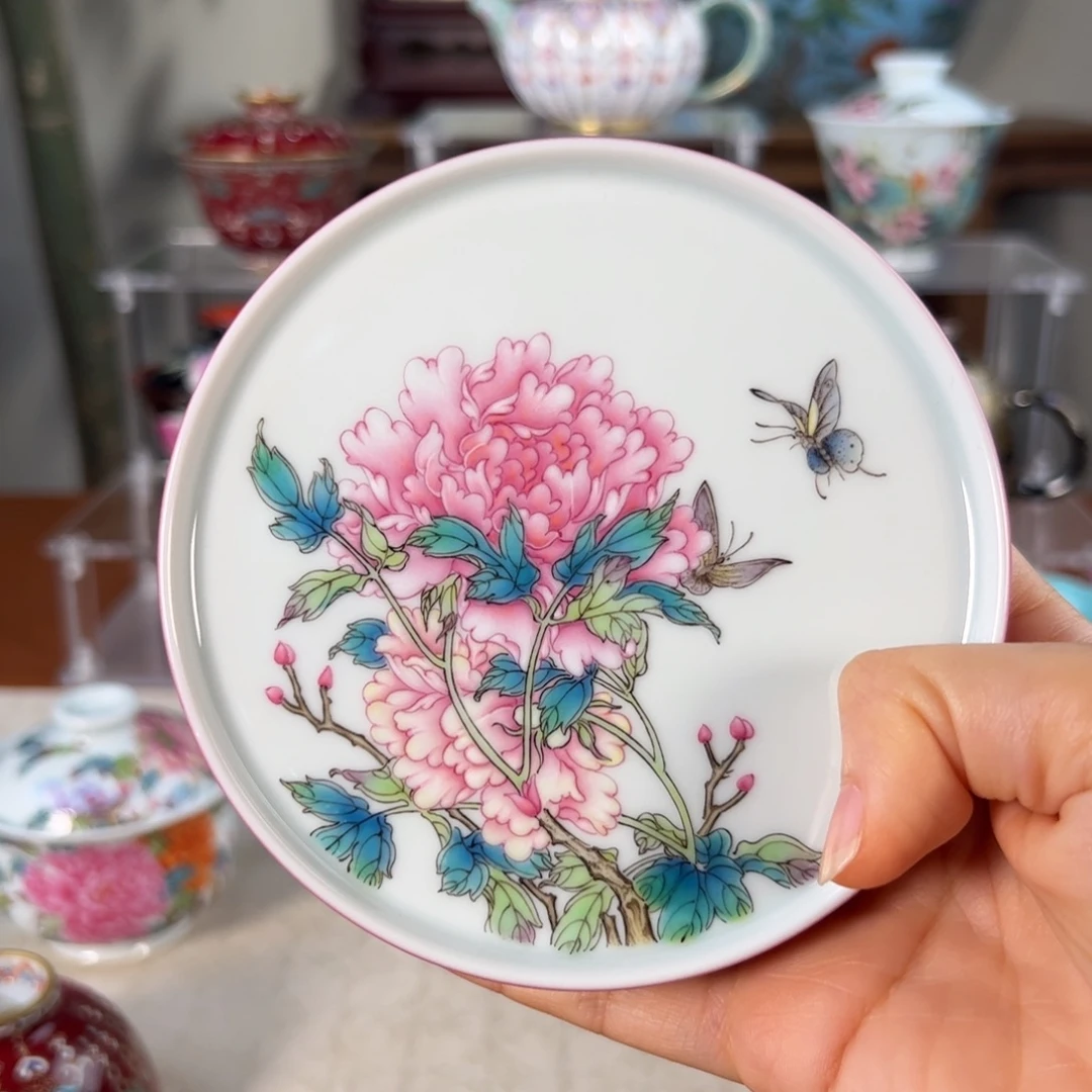 婉***)纯手工手绘 高端茶器