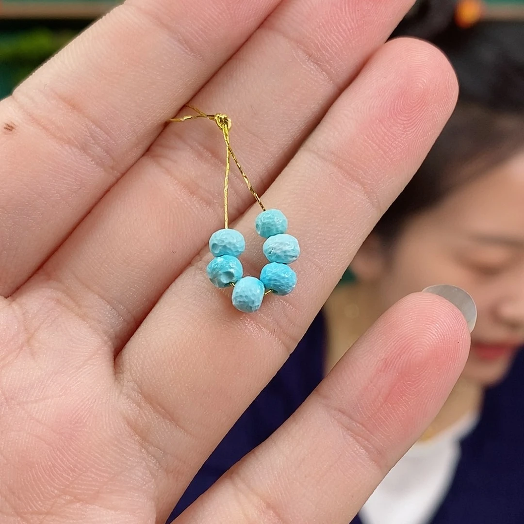 绿松石珠宝奇石未镶嵌金**萨