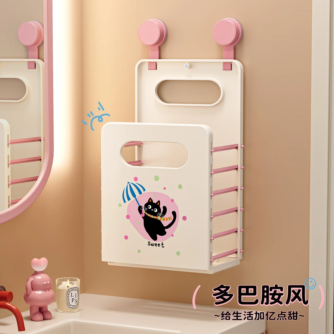 家用高颜值脏衣篮脏壁挂可折叠脏衣篓洗衣篮卫生间放衣服的收纳筐