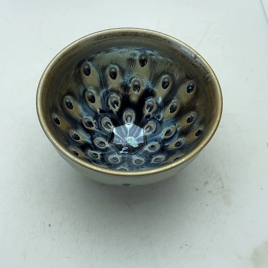 茶盏@***松龙窑柴烧孔雀开屏