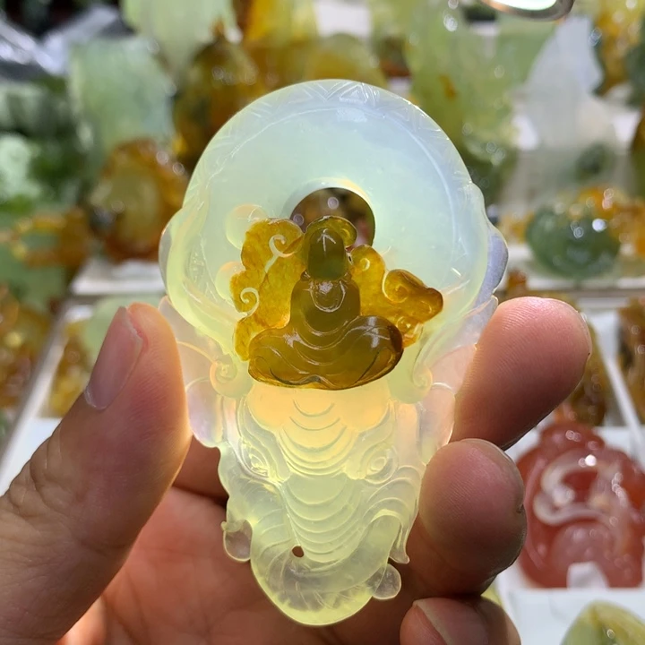 蛇纹石玉未镶嵌珠宝奇石