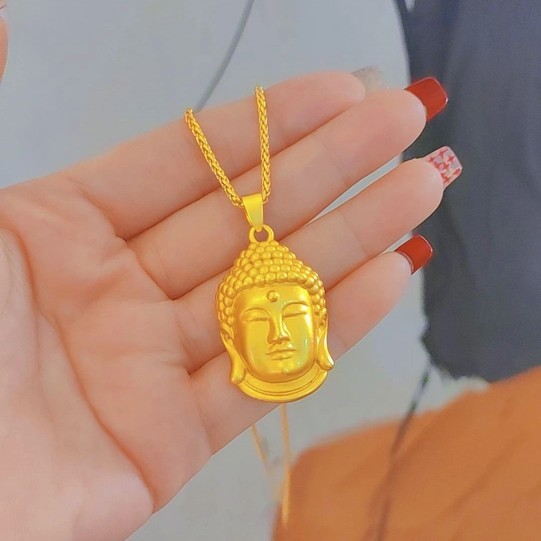 铜合金项链 优大佛头项链实心双面精美佛公0068
