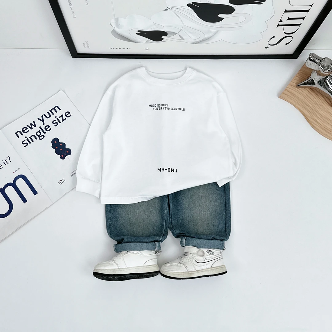 儿童长袖T恤2025新款春装男童春秋款上衣 BDC25660 悠悠童话童装