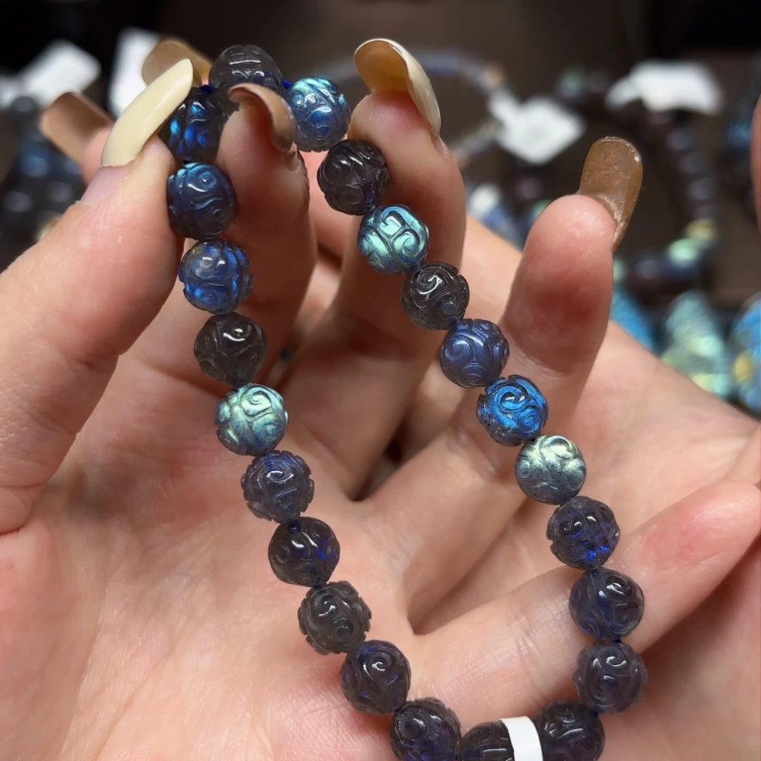 未镶嵌手链长石7.9mm左右