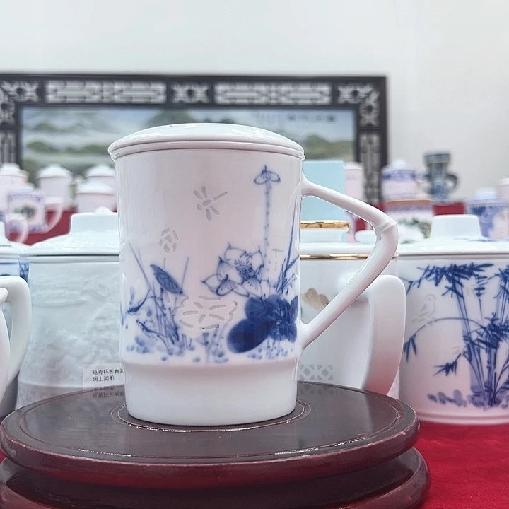 杯子景德镇陶瓷办公杯