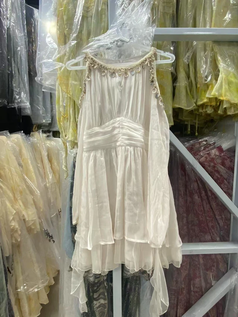 【2025-禾枫表弟】重磅100桑蚕丝夏季连衣裙59094-3