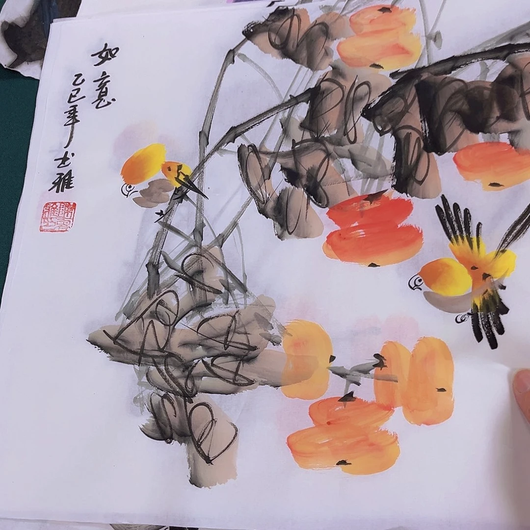 国画宣纸国画纯手绘作品