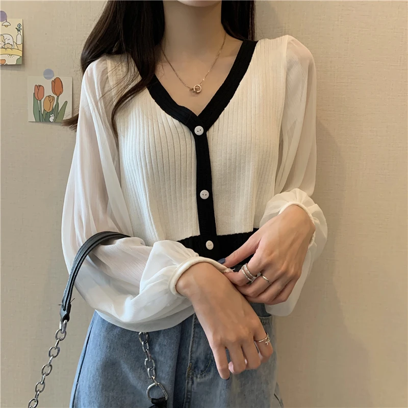 [编码241-280]春夏季居家休闲极简风百搭女款针织衫