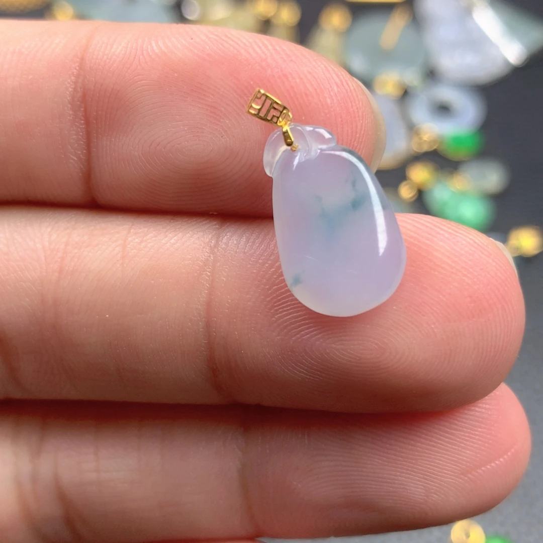 【闪购商品】颈饰18K金镶嵌翡翠翡翠