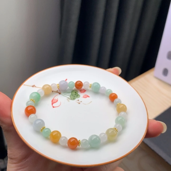 翡翠未镶嵌手链翡翠y217 卡7.5