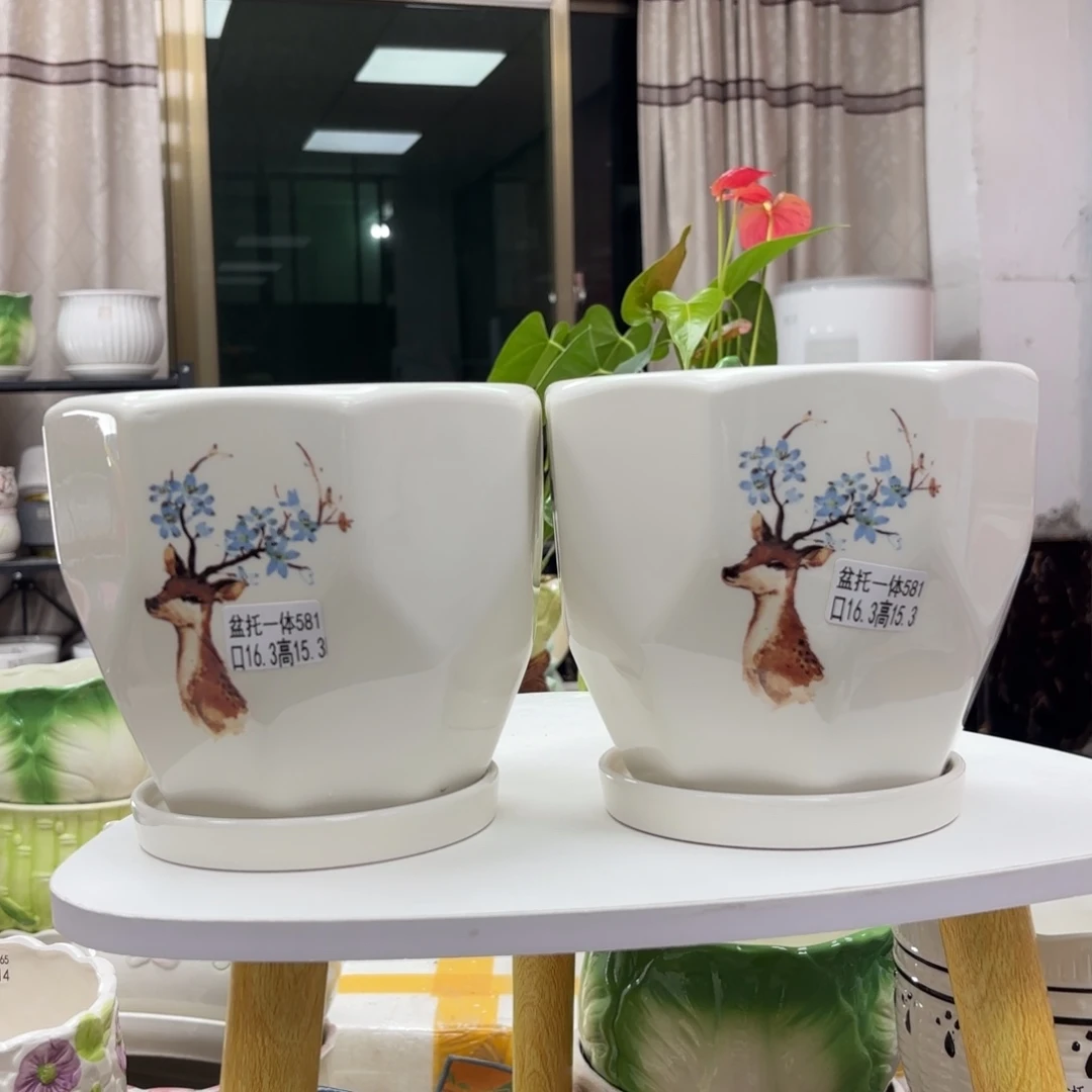 @夏西陶瓷花盆@@5581