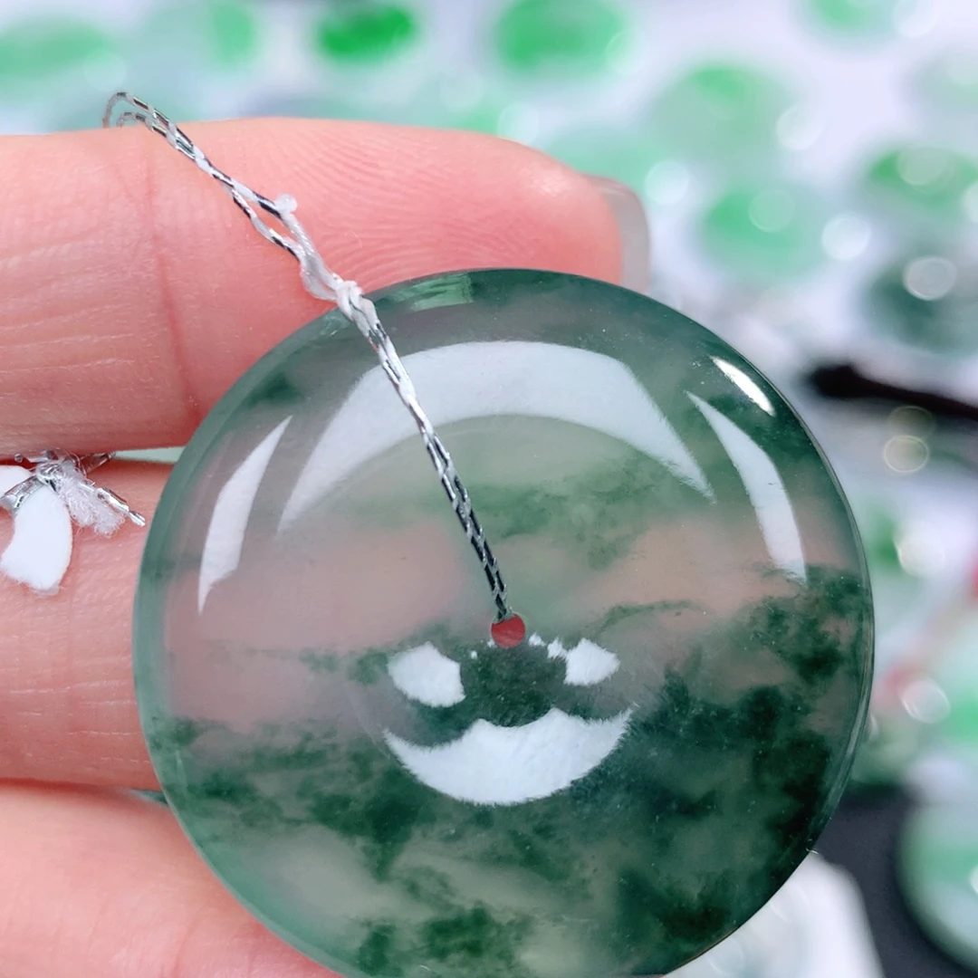 翡翠未镶嵌颈饰32-5.8