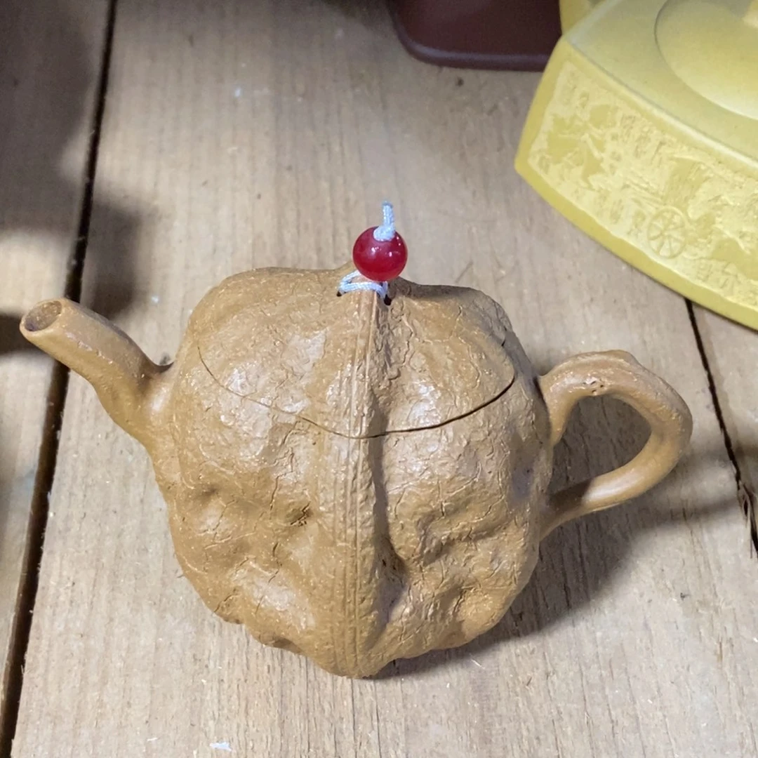 紫砂茶壶白13 核桃 段泥