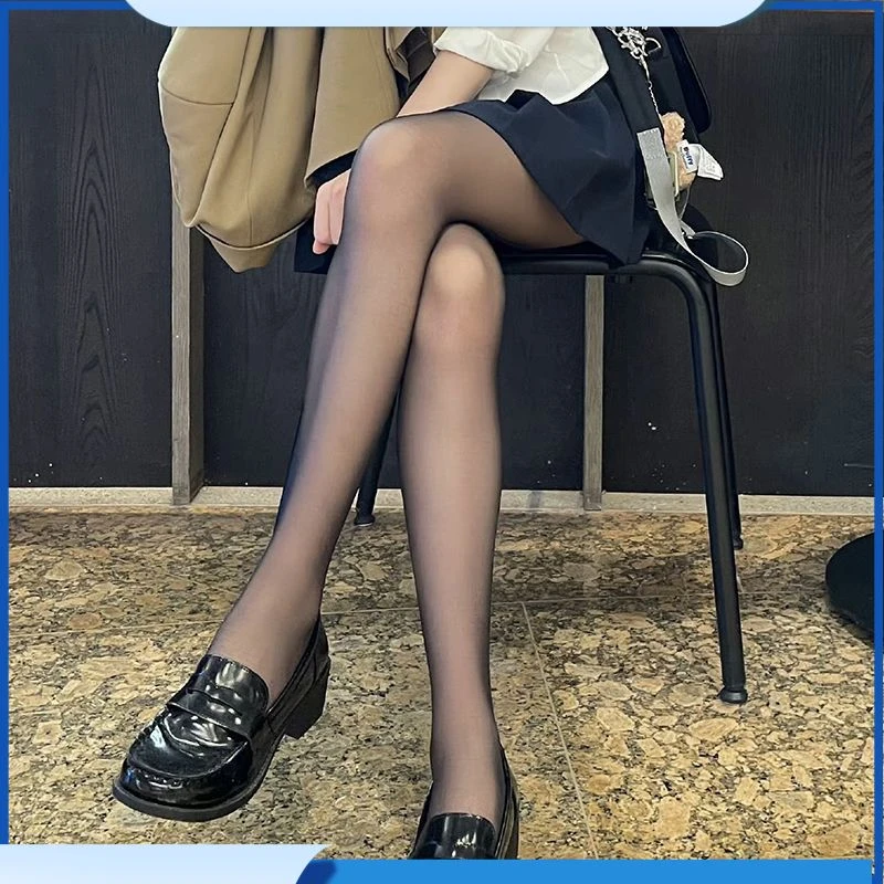 网红黑色丝袜女性感光腿神器春夏秋款ins潮连裤袜丝袜薄款防勾丝