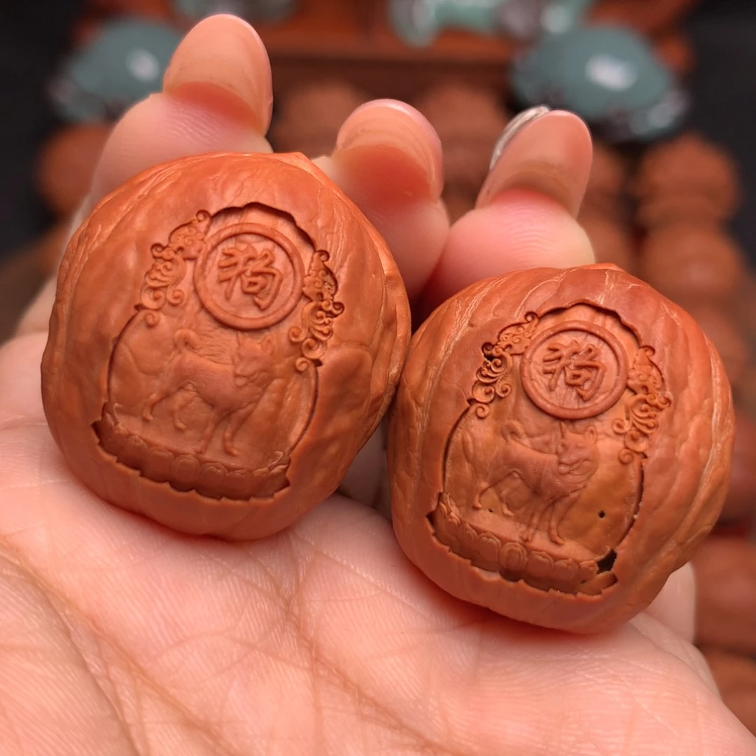 把件文玩核桃十二生肖