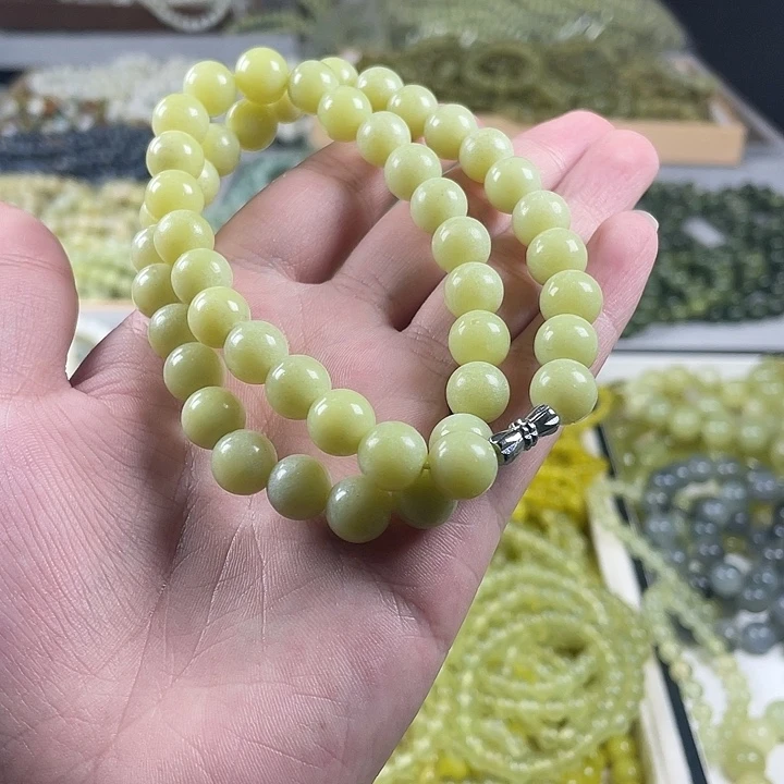 蛇纹石玉未镶嵌手链