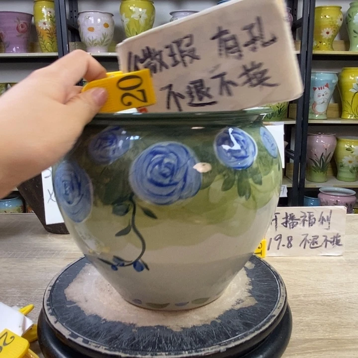 景德镇高温陶瓷花盆