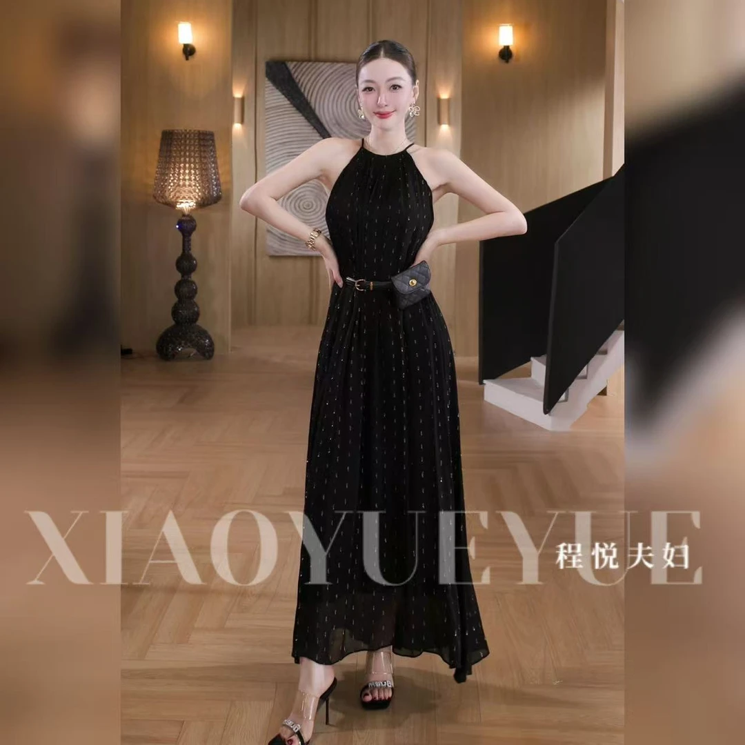 程悦夫妇【纽约周刊】A-02121时尚春夏小众设计感高级气质连衣裙