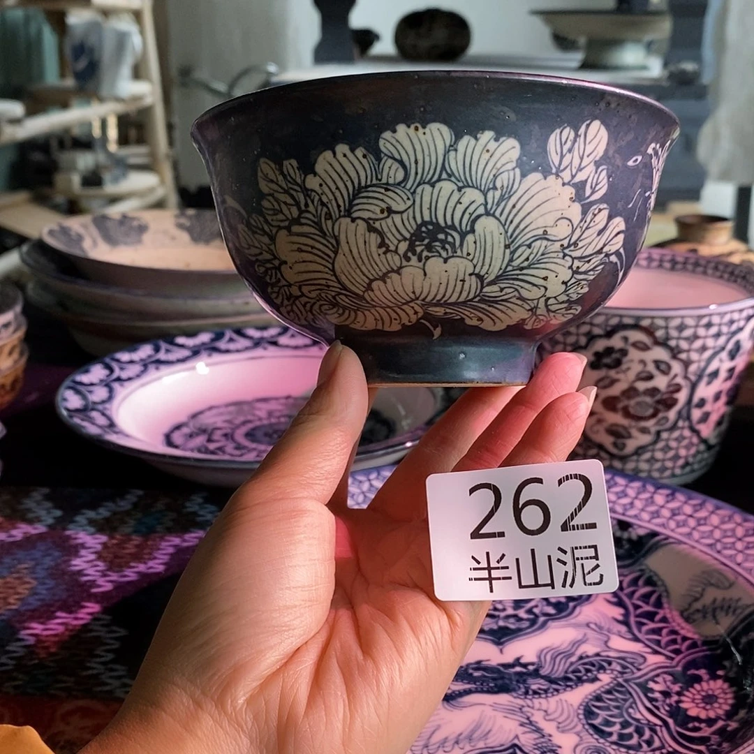 陶手工手绘青花高温陶瓷