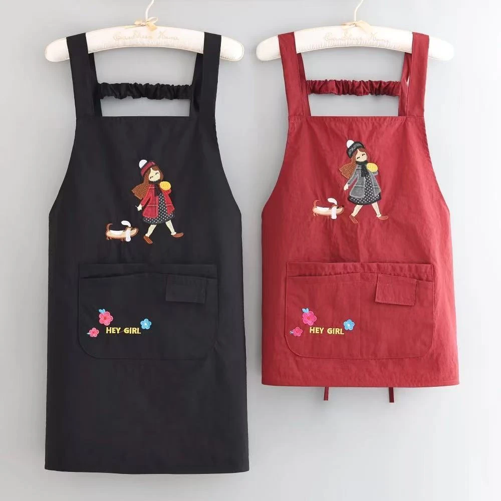 爆款围腰防泼水厨房围裙餐饮新款罩衣上班干活餐饮工作服男女无袖