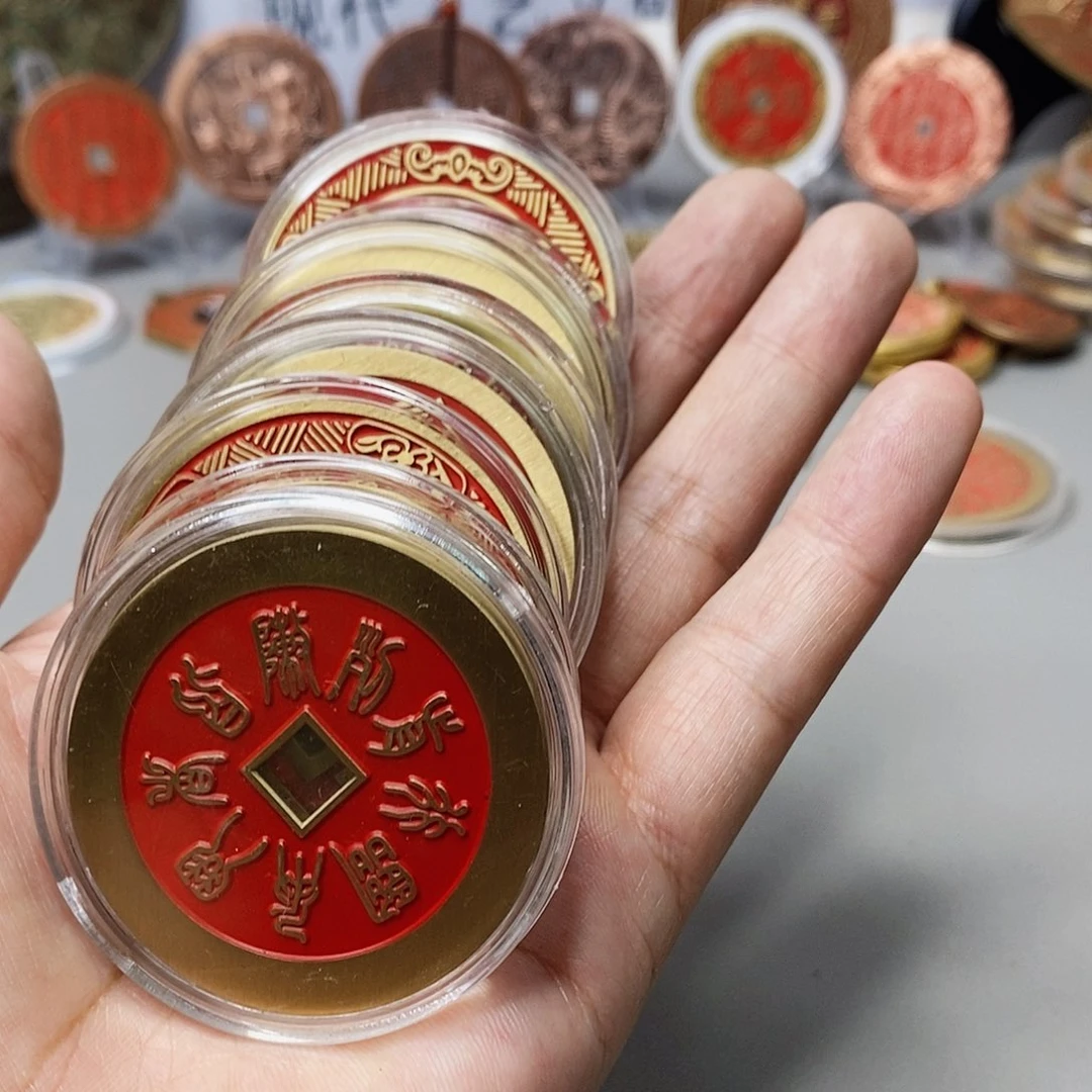 铜灰****黑现代仿制工艺文创铜币