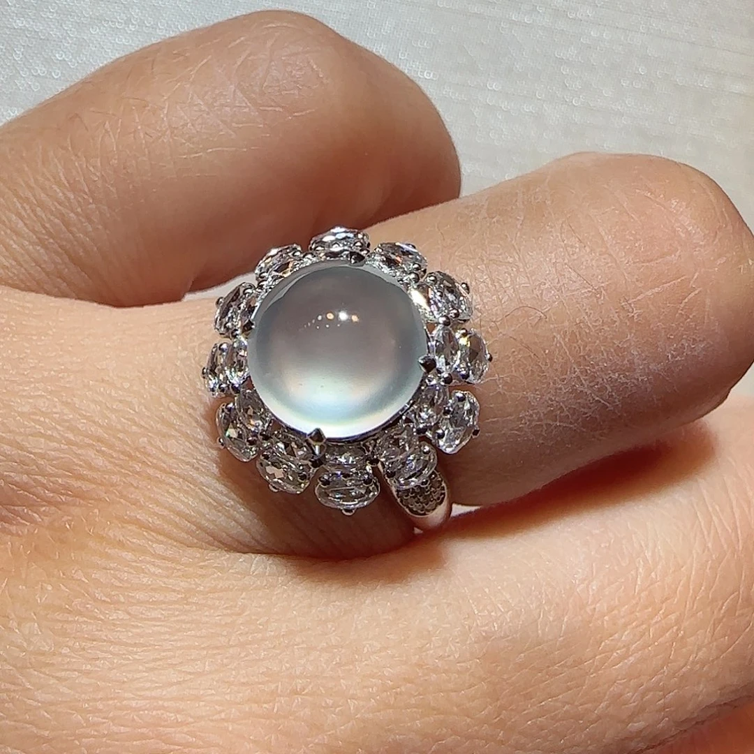 翡翠18K金镶嵌戒指戒指