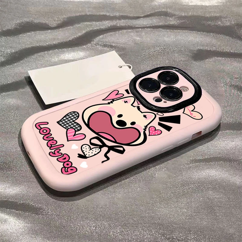 大嘴狗狗适用iphone17苹果16promax1514手机壳泡芙131211软硅胶