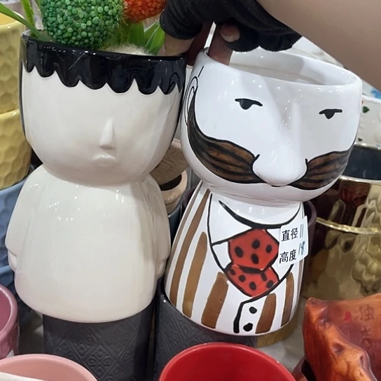 多肉绿植陶瓷花盆9.9包邮