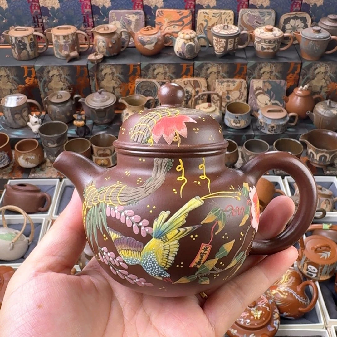 茶壶紫砂250cc原矿精工半手