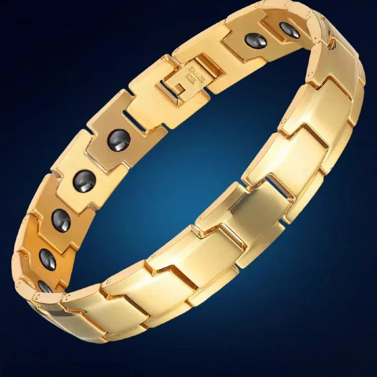 钛钢磁石手链 稀土永磁手链