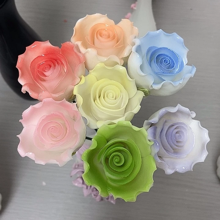 陶瓷纯手工捏花设计