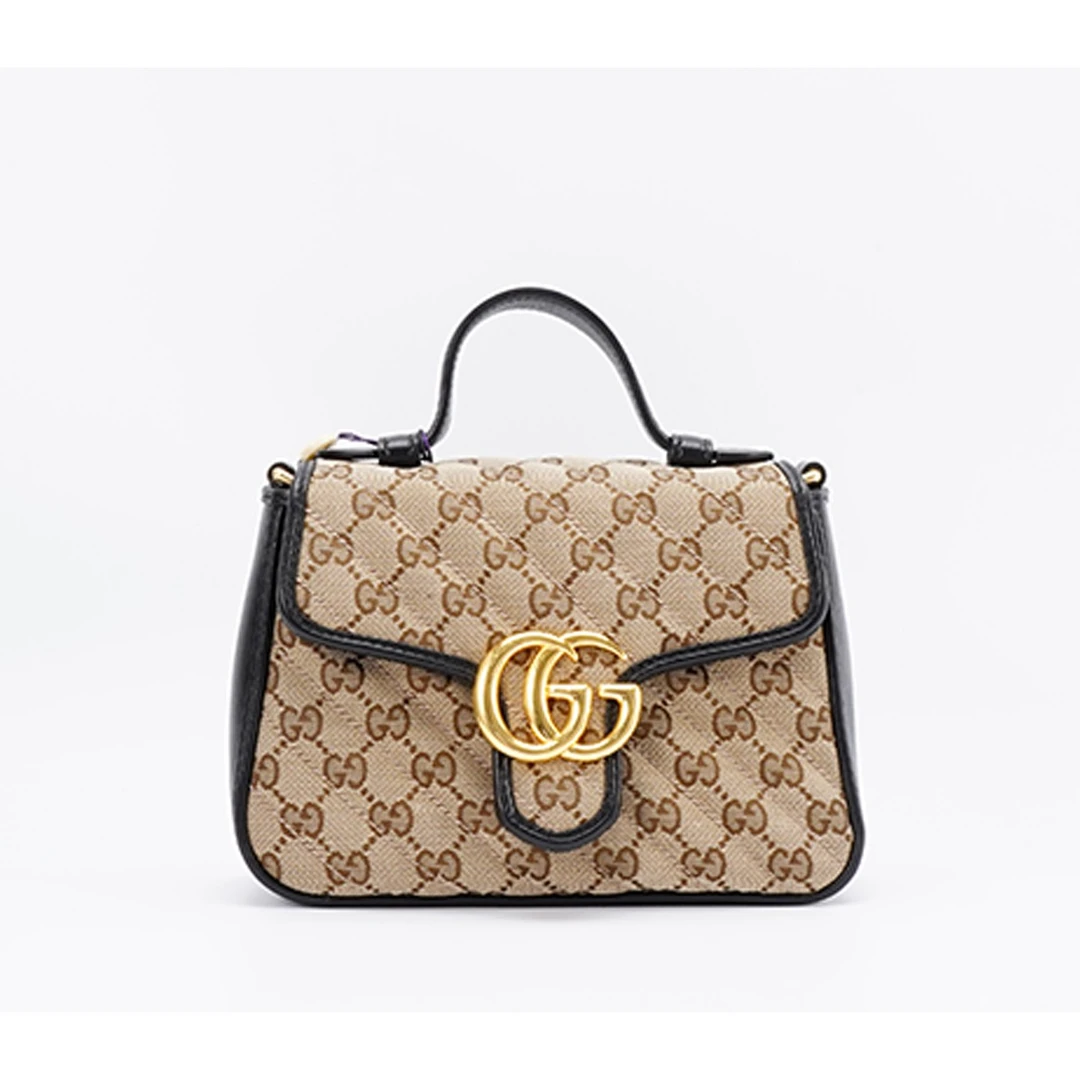 95新 GUCCI/古驰 【白菜】Gucci 马蒙手提小号/BG22012772