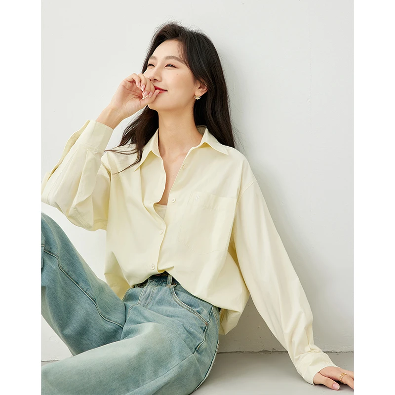 *法式衬衫女2025新款爆款衬衣气质宽松显瘦上衣M6372