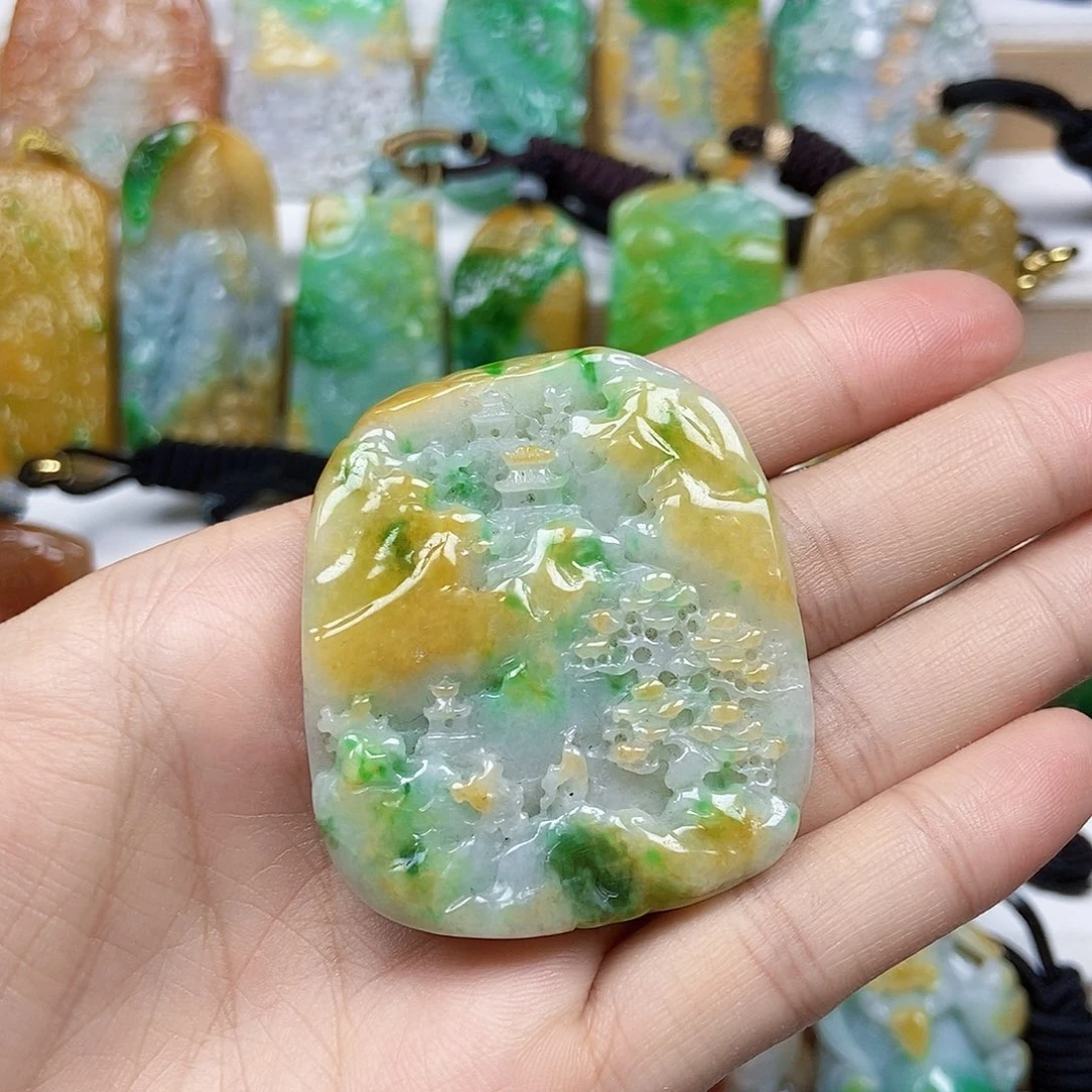 翡翠未镶嵌颈饰天然翡翠Ａ货