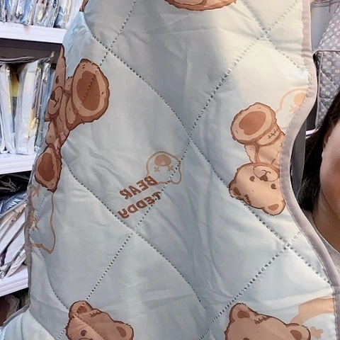 中厚微瑕小熊蓝色