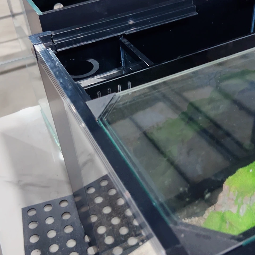 ල***࿐玻璃60.40.40背滤鱼马桶新款全套配件