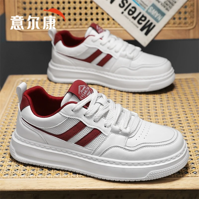 意尔康男鞋2025新款夏季透气运动休闲板鞋子男士爆款增高小白潮鞋
