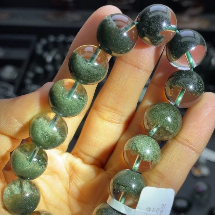 手链未镶嵌水晶绿幽灵聚宝盆14