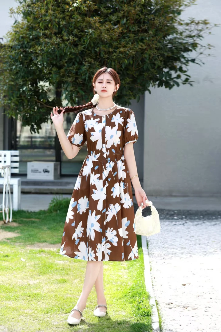 夏季新款优雅气质连衣裙91263