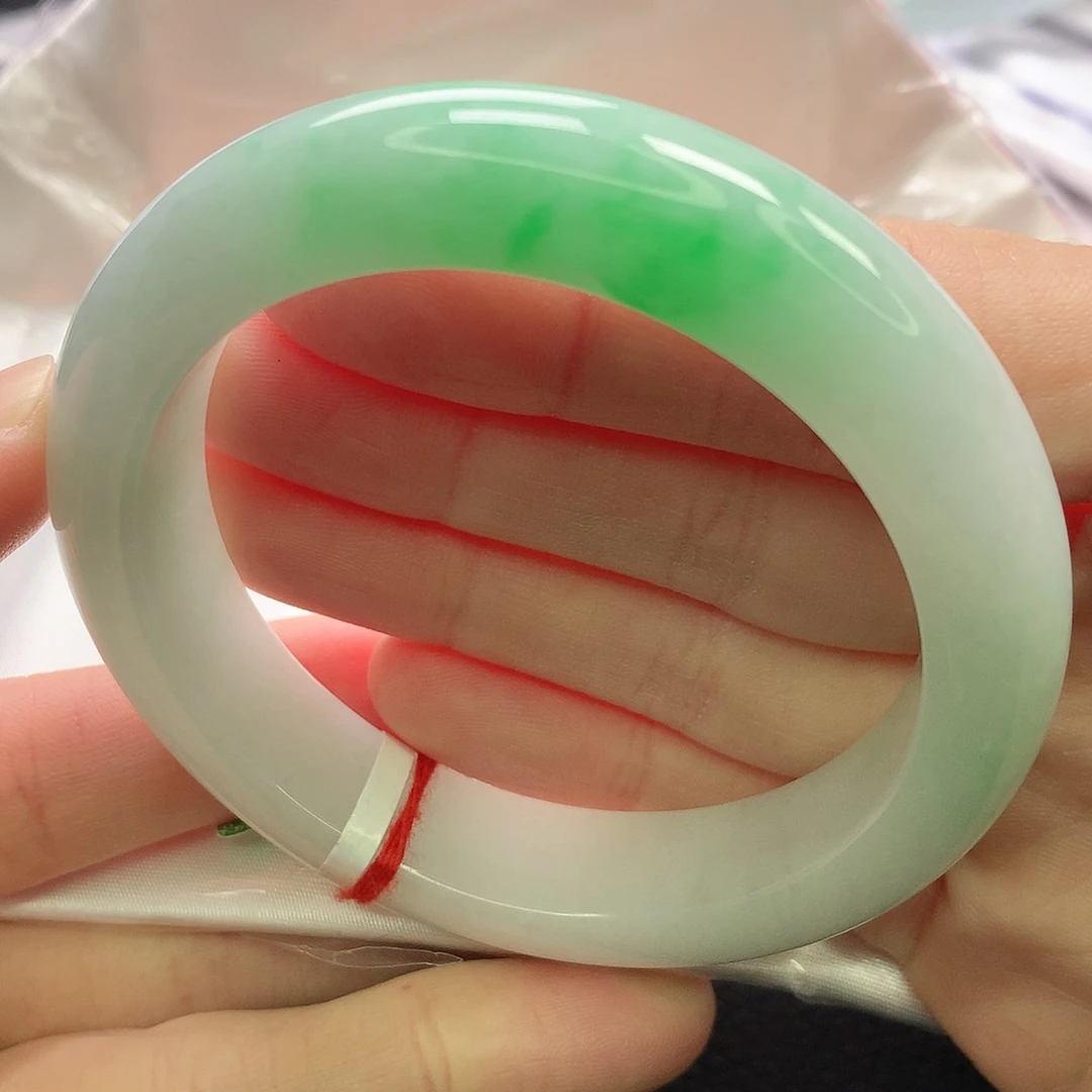 翡翠未镶嵌手镯缅甸5455