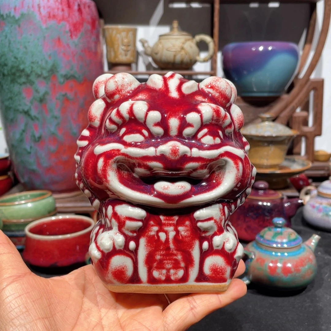 中国神后钧瓷摆件