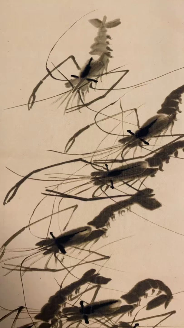 手卷虾装饰画一幅《盛特杂货铺》