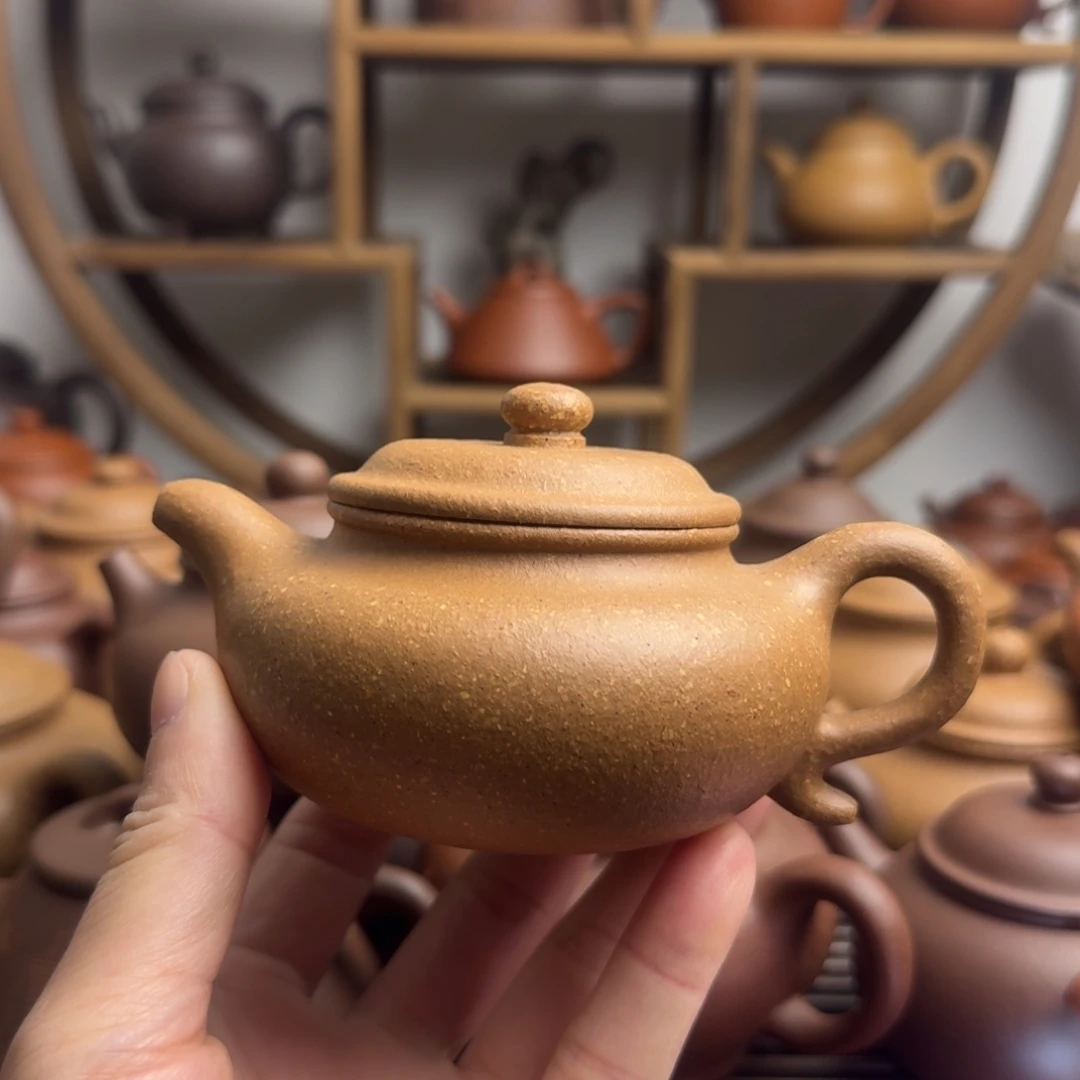 紫砂茶壶仿古180cc台西梨皮老段