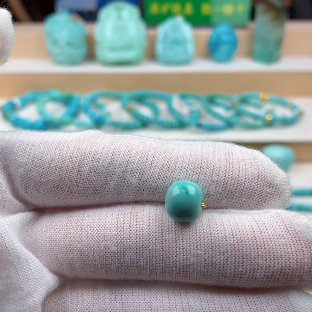 绿松石未镶嵌珠宝奇石9.3mm