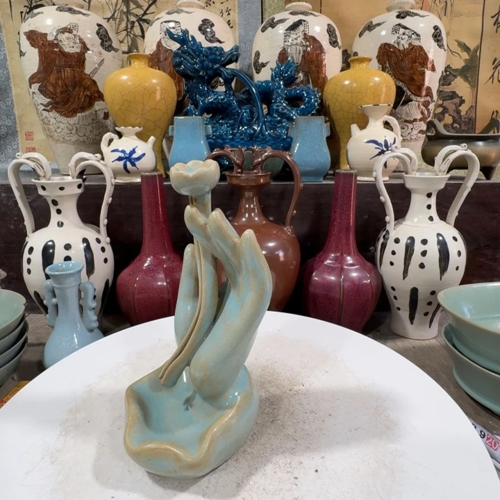 茶盏手工制作陶瓷摆件